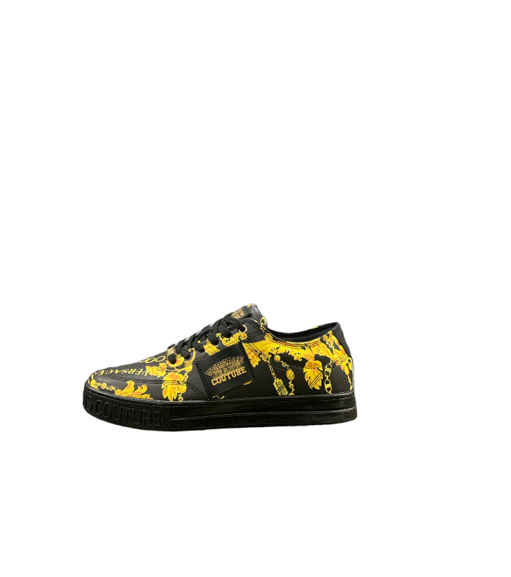 Versace couture scarpe sneakers  pelle