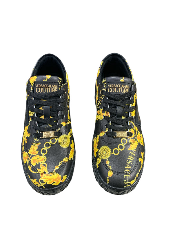 Versace couture scarpe sneakers  pelle